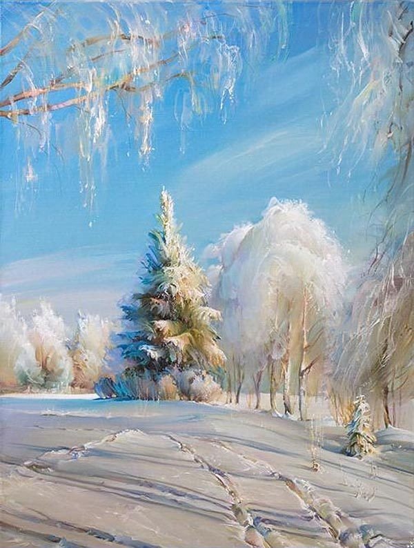 Сказочная русская зима в работах художника Романа Романова