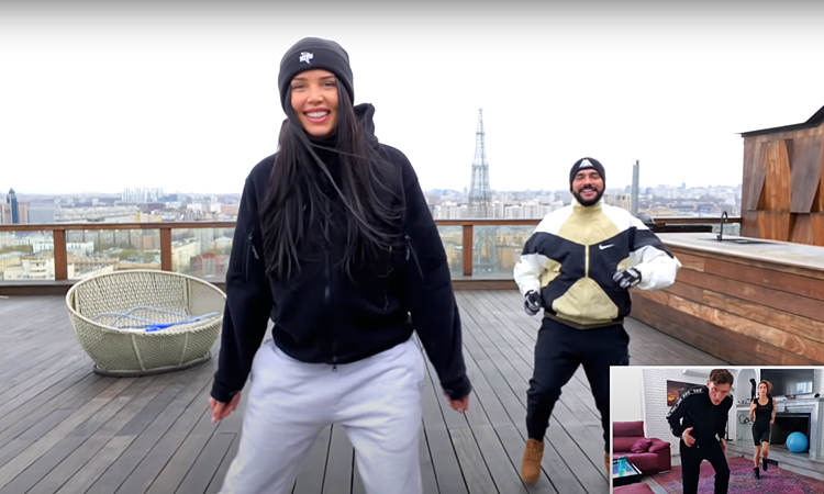 Тимати и Анастасия Решетова провели зарядку с Ляйсан Утяшевой и Павлом Волей Фигура,Фитнес и спорт