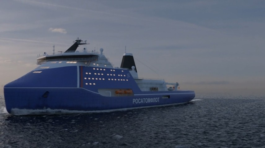 一份合同已经签署了最强大的破冰船在世界滨海边疆区的建设