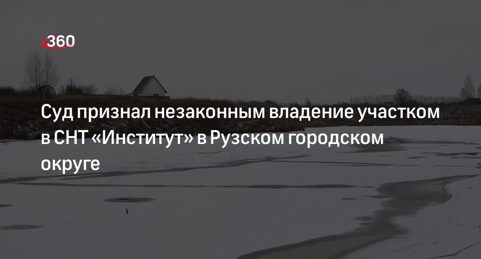 Суд признал незаконным владение участком в СНТ «Институт» в Рузском городском округе