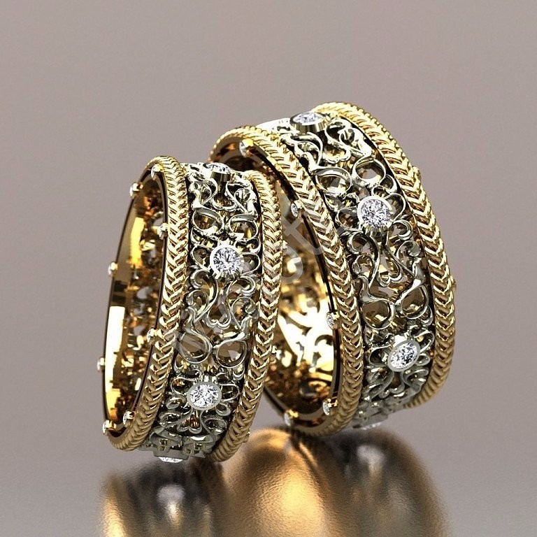 Винтажные золотые кольца