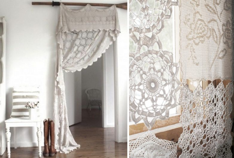 Вязание штор крючком вязание шторы,рукоделие,своими руками