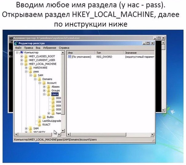Сброс пароля на Windows