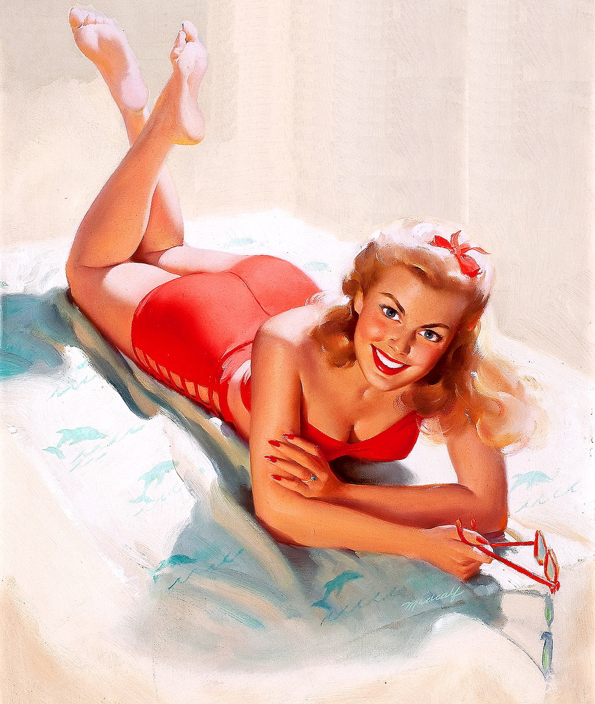 Pin-up художника-иллюстратора Bill Medcalf.