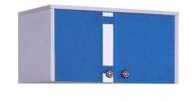 ЛЕО Надставка шкафа 2D алюминий синий