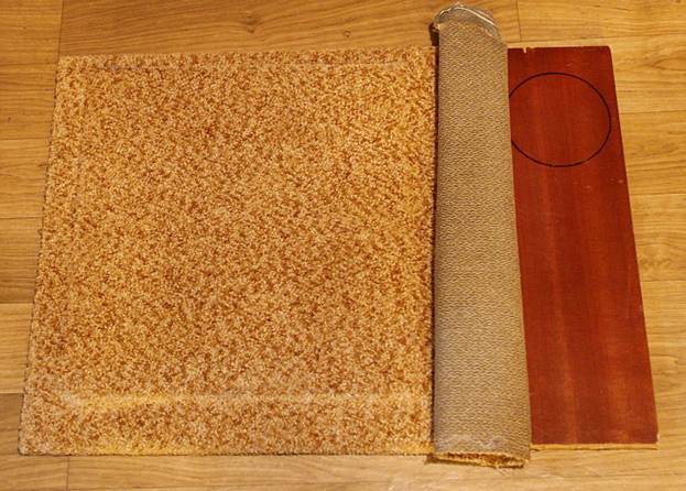 Обклеиваем основание тканью