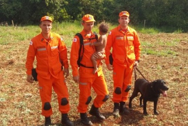 В Бразилии собака-спасатель нашла в джунглях потерявшегося мальчика