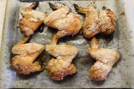 Куриные крылышки в панировке блюда из курицы,закуски