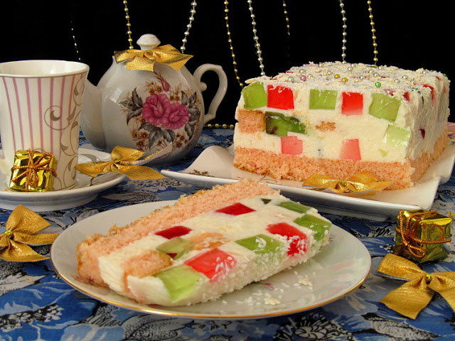 Торт "Битое стекло" десерты,кулинария,сладкая выпечка,торты