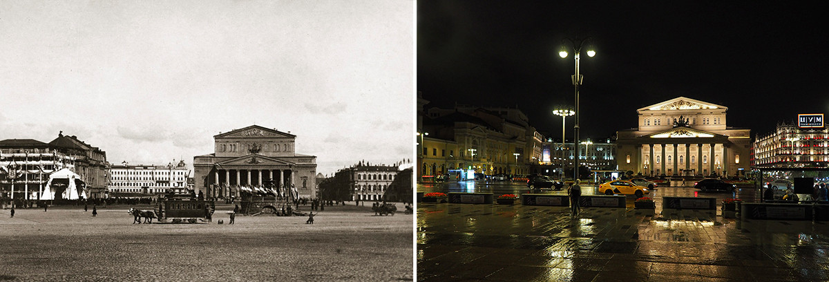 Театральная площадь. 1896 год/2020 год