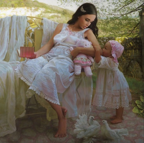 Художники Андрей Беличенко и Мария Бухтиярова. Девичий стан, шелками схваченный… 