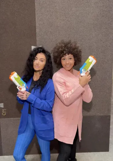 Норт Уэст и Ким Кардашьян