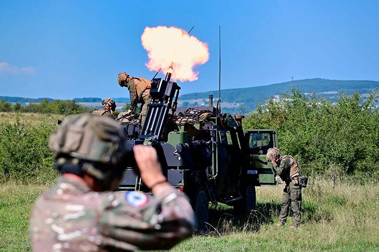    Европейские солдаты активно готовятся к боевым действиям у границ Украины.