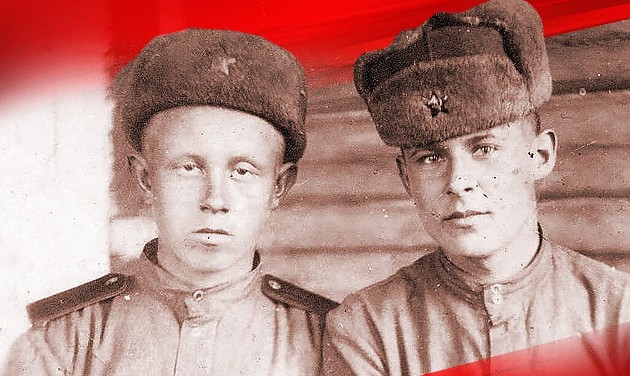 Анатолий Николаев (справа) с двоюродным братом Борисом Федосеевым через 3 года после событий