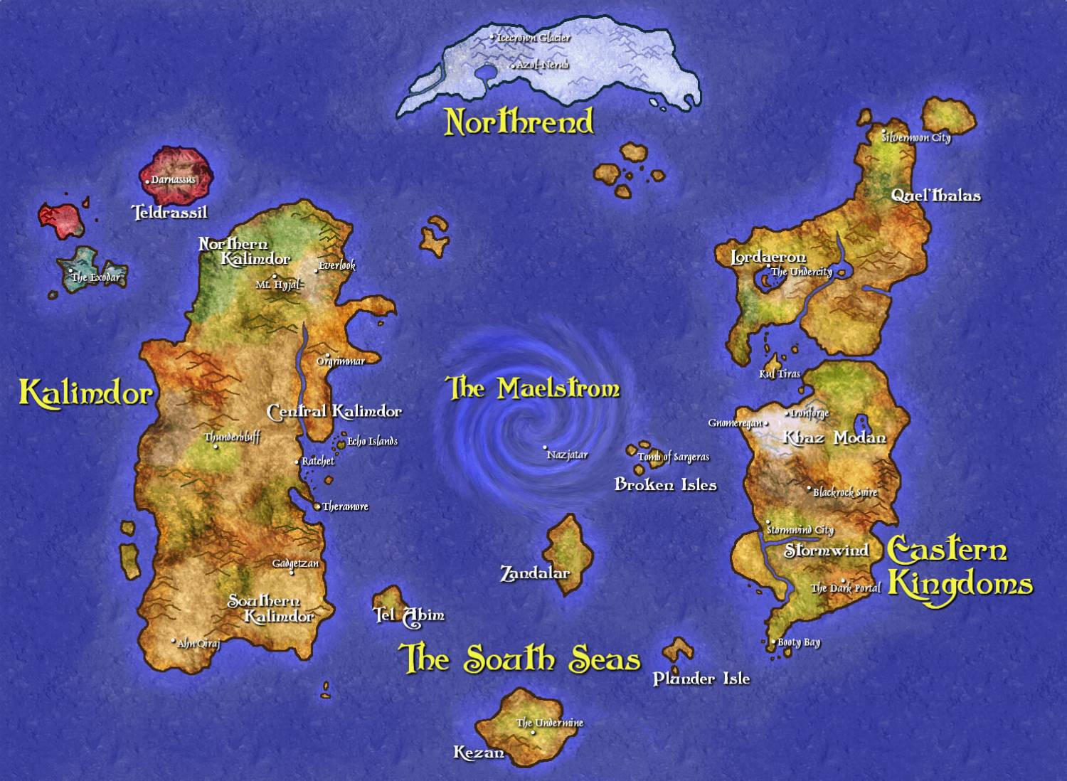 5. Вселенная Warcraft. Несуществующие миры, карты, фэнтези