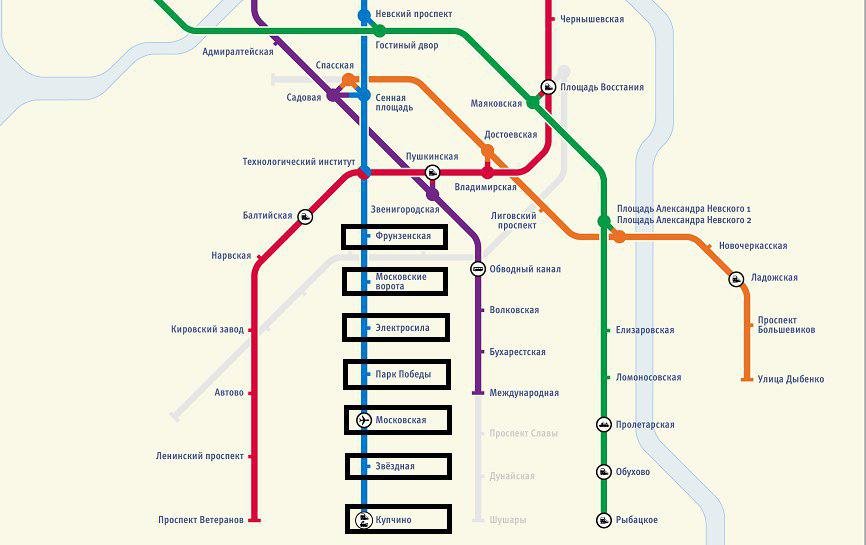 Метро электросила санкт петербург схема