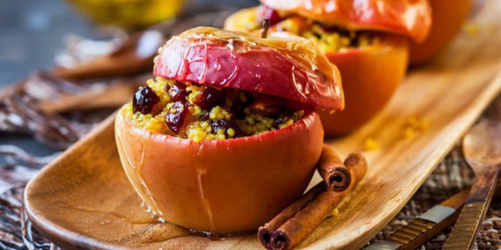 яблоки запеченые с творогом