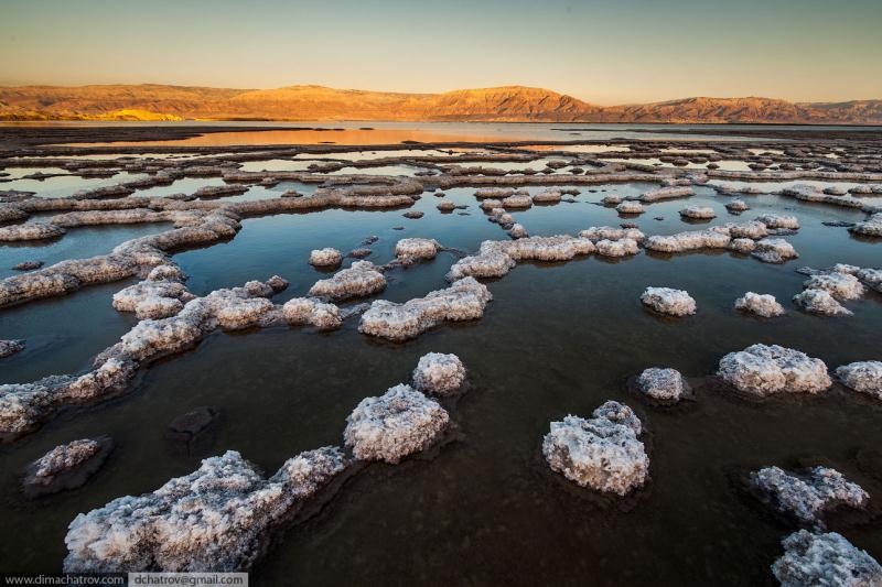 Солончаки Мертвого моря. Израиль. Фото