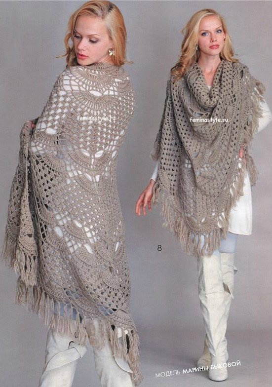 Шаль крючком