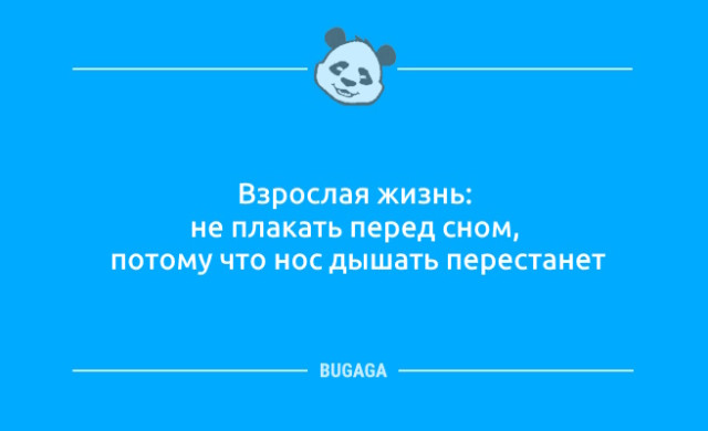 Анекдотов пост: «Взрослая жизнь…»