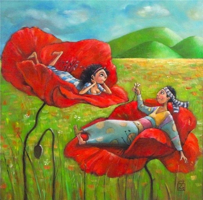 Фигуративные картины в наивном стиле. Мариана Калачева Мариана Калачева