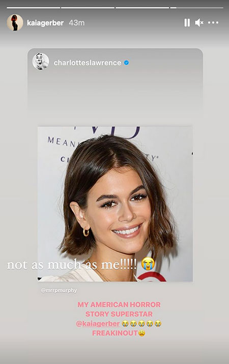 Кайя Гербер утверждена на роль в десятом сезоне сериала "Американская история ужасов" Кино,Сериалы