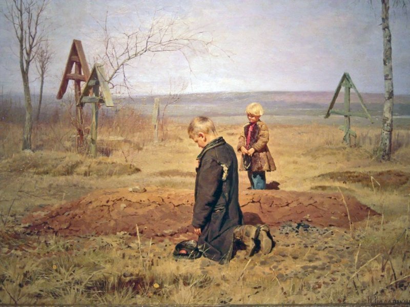 Николай Касаткин. Осиротели. 1891 история, приговор, суд, факты