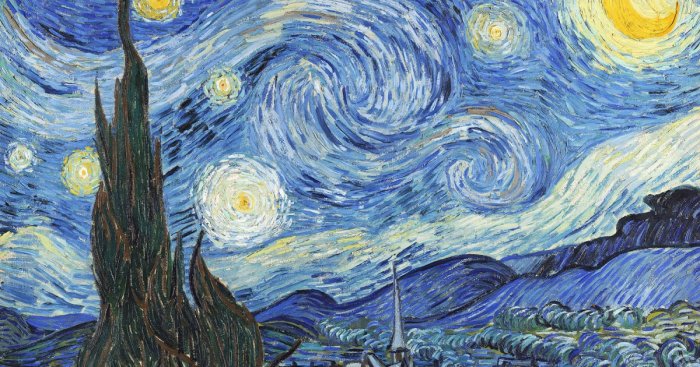 «Звездная ночь» признана одной из самых известных картин западной культуры. /Фото: mywowo.net