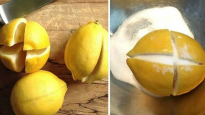 разрежь лимон