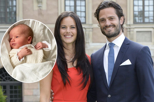 Принц Швеции Карл Филипп и принцесса София поделились первым снимком третьего ребенка и раскрыли его имя