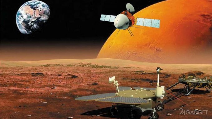 Китайский марсоход прислал новое видео с Марса