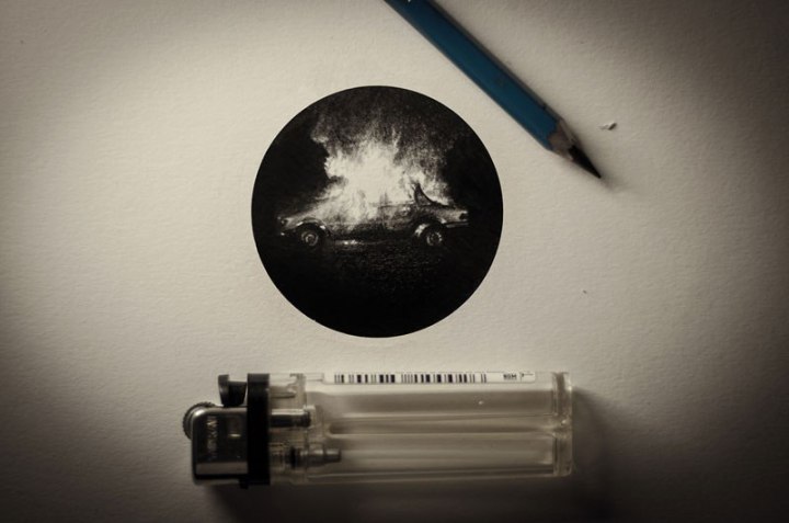 детальные миниатюрные рисунки карандашом