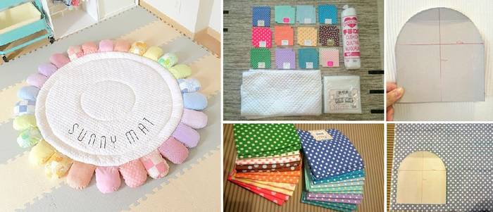 Оригинальный круглый коврик для детской своими руками идеи,сделай сам,советы
