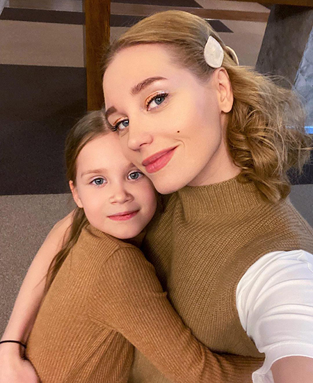 Кристина Асмус с дочерью