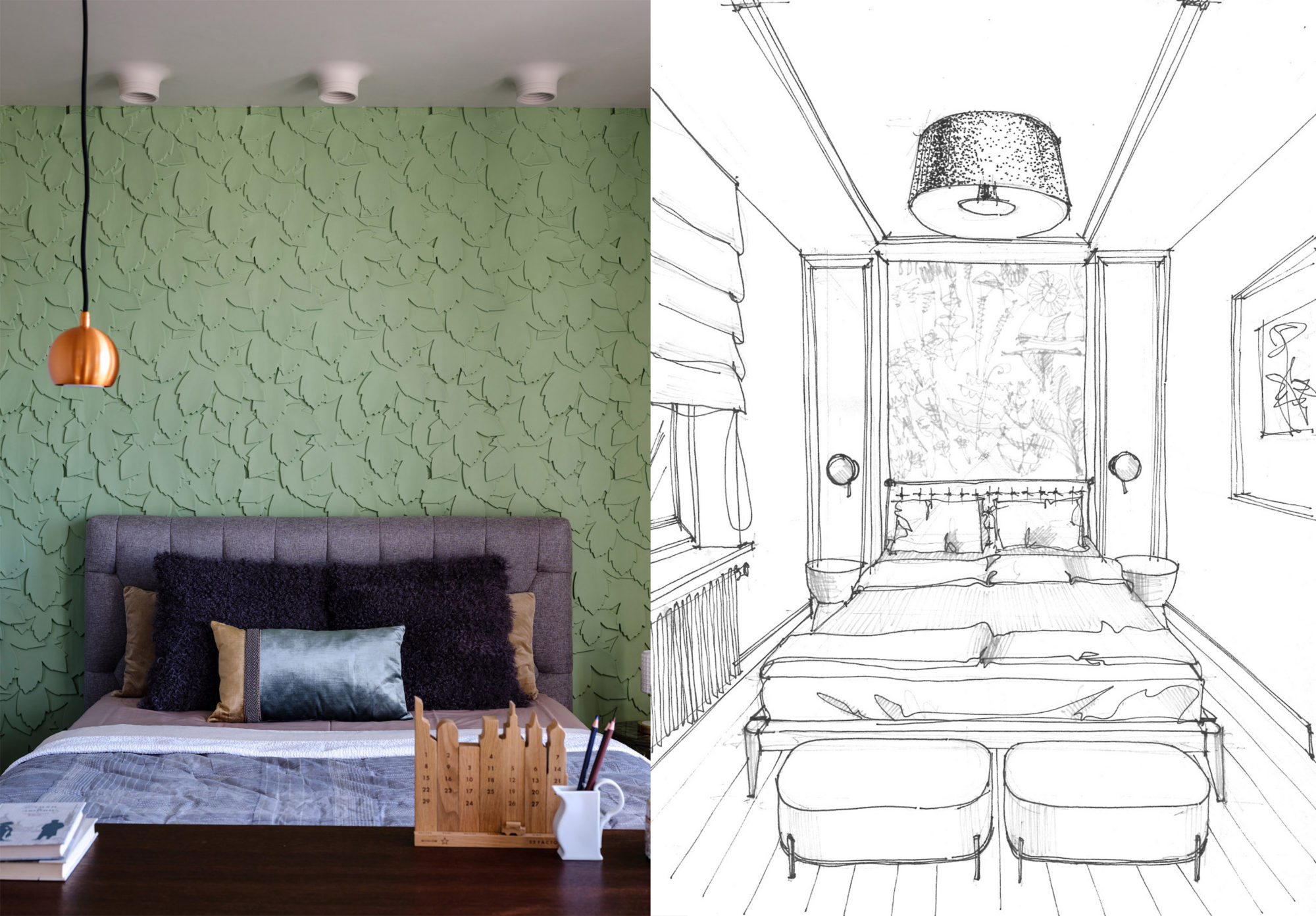 Тяжелыйслучай: дизайнеры показывают варианты планировки “неудобной” спальни