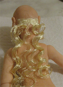 Волосы для кукол из атласных лент