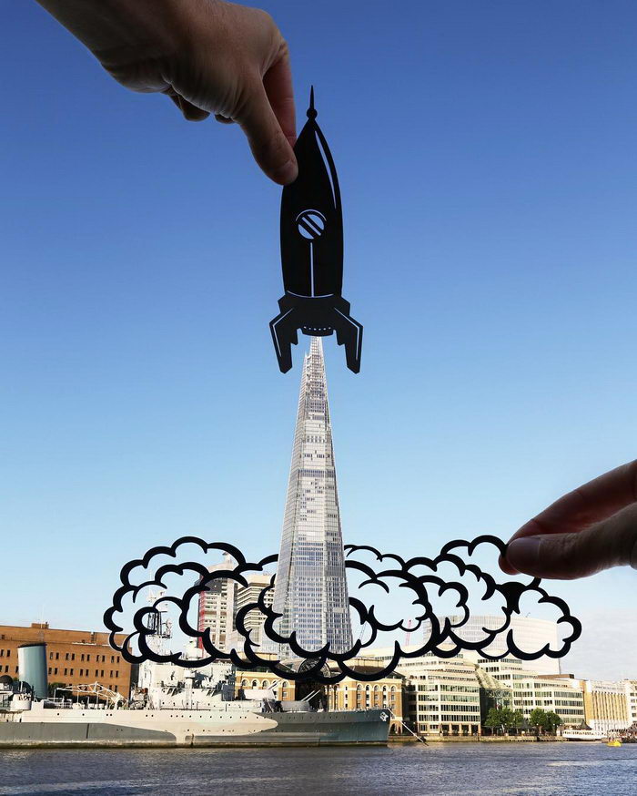 Забавные работы мастера коллажей Забавные работы мастера коллажей