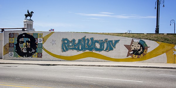 Revolution signs in Havana, Cuba