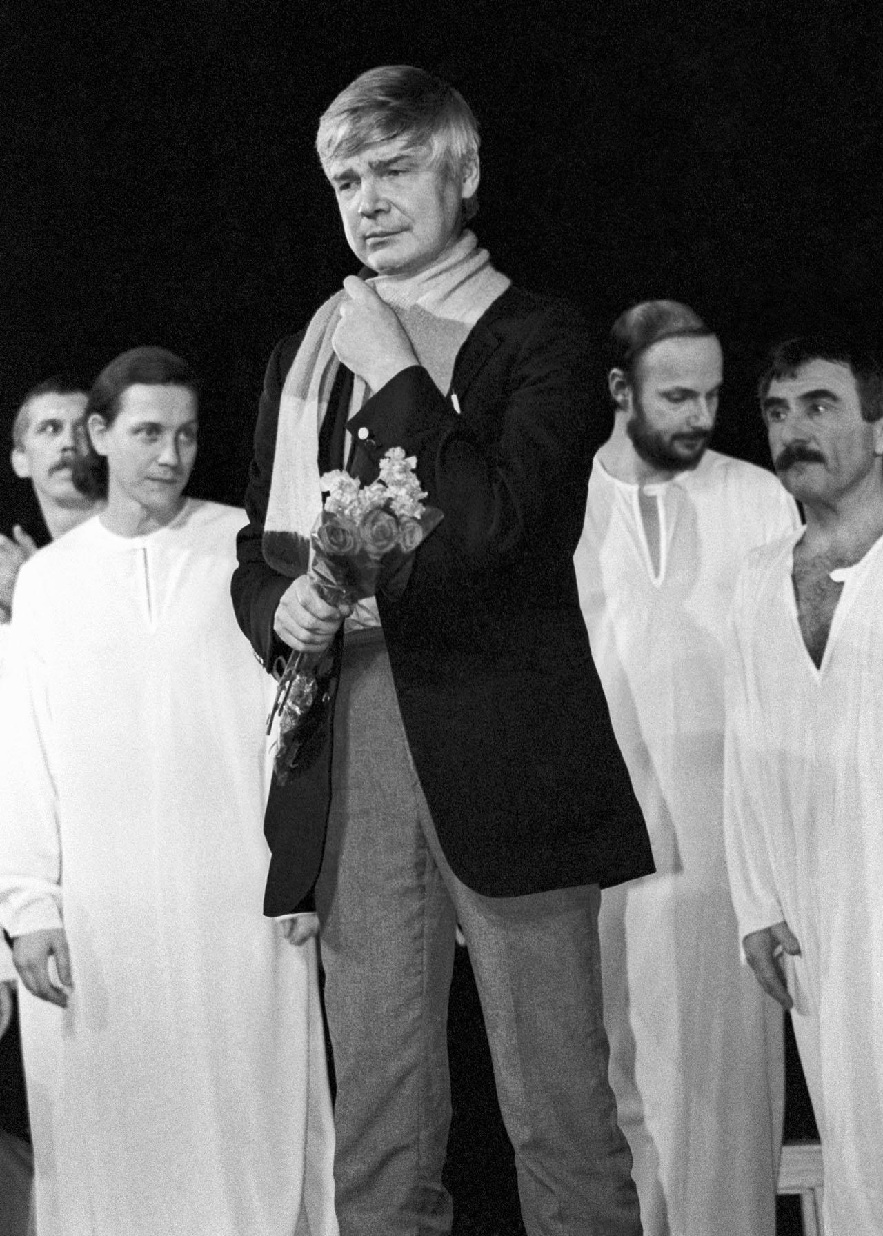 Венедикт Ерофеев после премьеры спектакля по его пьесе «Вальпургиева ночь или шаги командора» в театре на Малой Бронной