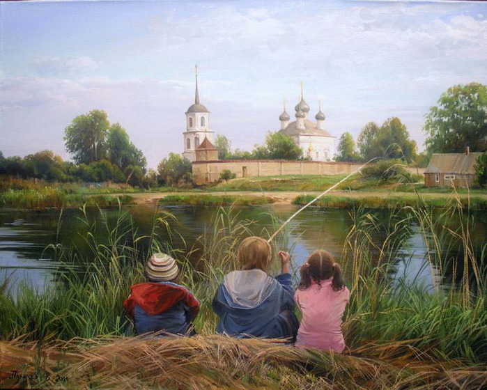 Лето в творчестве художника Вячеслава Палачёва