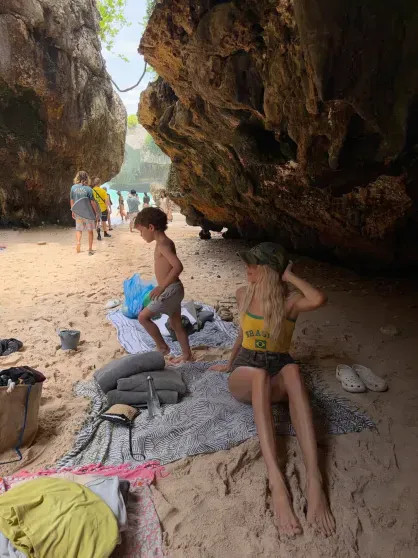 Елена Перминова с сыном Сашей