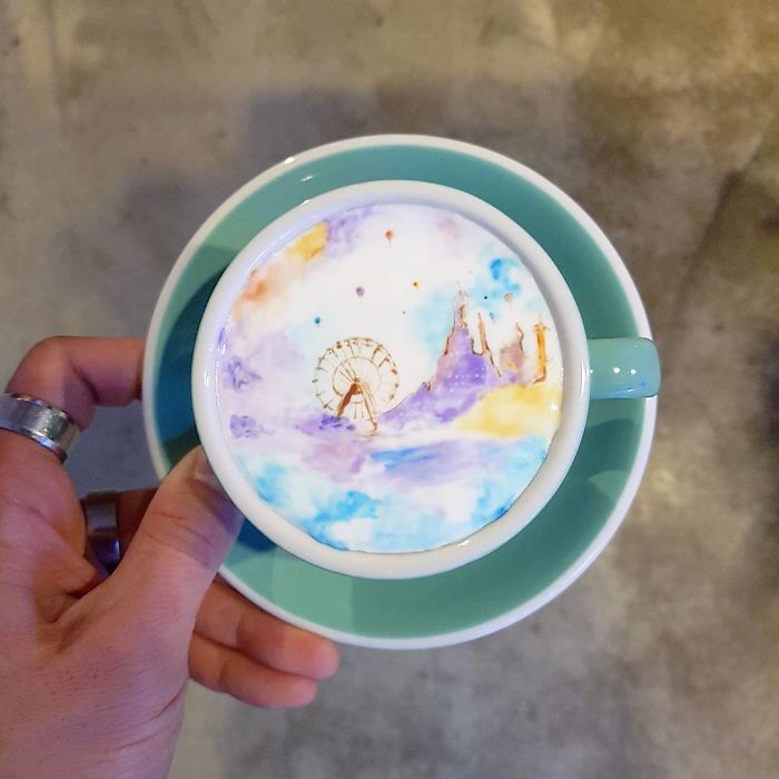 Artistic Barista From Korea Who Draws Art On Coffee.