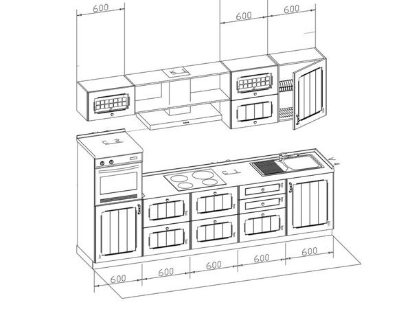 Проект мебели для кухни