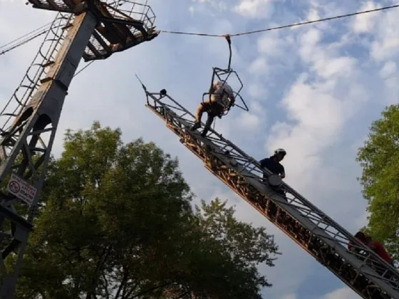 момент обрыва троса попал на видео