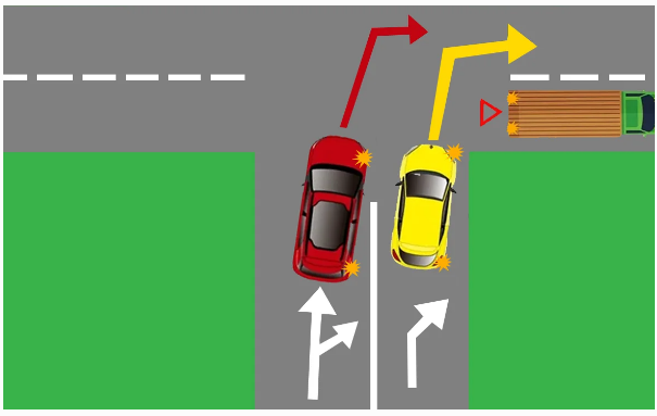 У кого преимущество при повороте направо? Разбираем задачку ПДД авто и мото,автоновости,пдд
