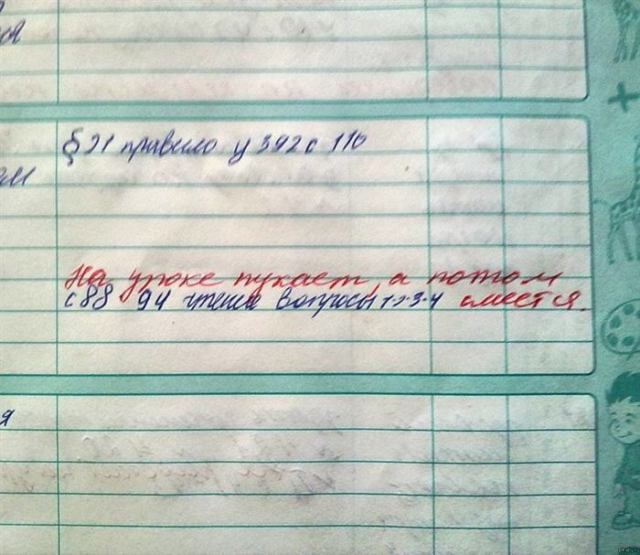 Безумно смешные записи учителей в школьных дневниках!