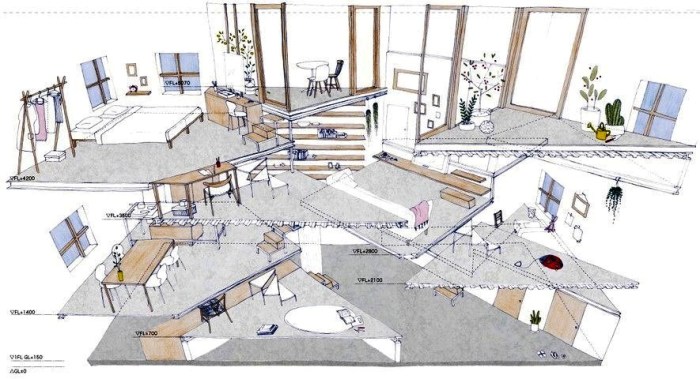 Строительство по-японски: обычная 2-этажка скрывает в себе 13 этажей-платформ архитектура,ремонт и строительство