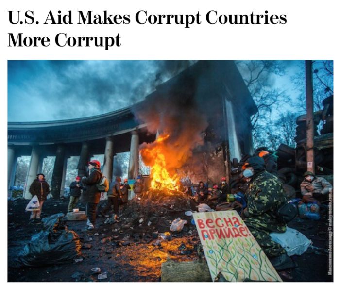 U.S. Aid Makes Corrupt Countries More Corrupt