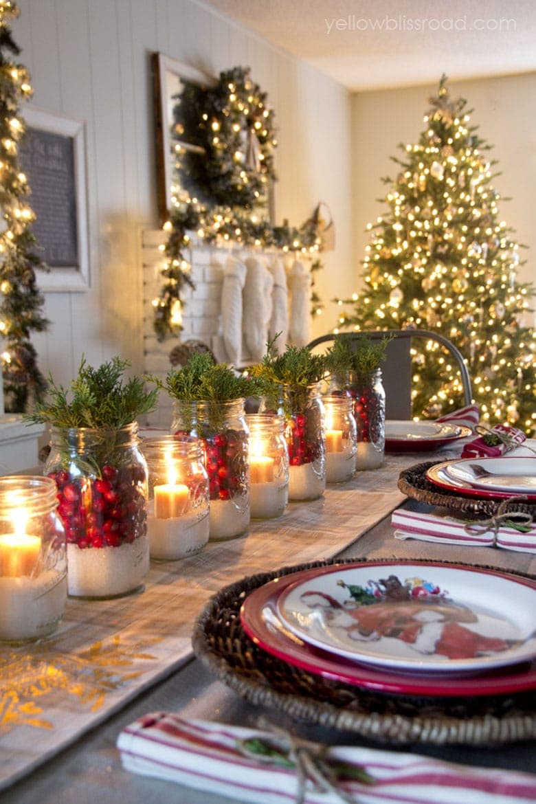 Красивые идеи по декорированию новогоднего стола для создания атмосферы праздника красиво, стола, новогоднего, часть, чтобы, Красивая, миниатюрные, может, праздничного, элементом, Центральным, венки, рождественские, Очень, смотрятся, многоуровневое, фонариками, шарами, оформленные, подносы