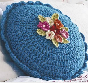 Вязание круглой подушки